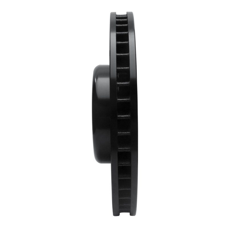 BMW 550i Brake Rotor (1) - Left Front - R1 Concepts - Drilled & Slotted - Black - `10-`18